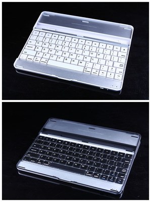 【新款 蘋果 iPad Air 無線藍牙鍵盤 iPad5 鋁合金支架鍵盤 保護套】價格,廠家,圖片,筆記本、平板電腦鍵盤,深圳市福田區鄭國乾電子商行-
